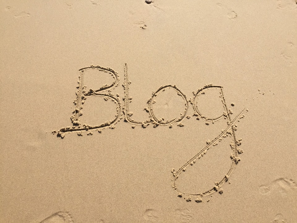 Blog written in the sand